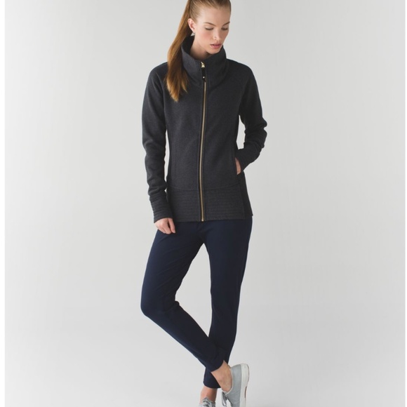 Lululemon Radiant Jacket Heathered Black - Picture 1 of 14